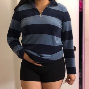 A pullover quarter zip